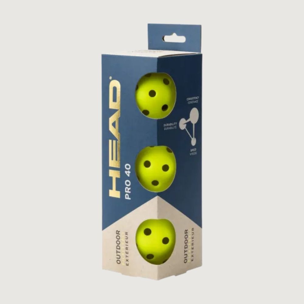 HEAD Pro 40 Pickleball balls - 3pcs/pack