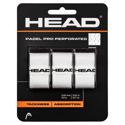 Head Padel Pro Perforated Overgrip (3 Pack)-The Racquet Shop-Shop Online in UAE, Saudi Arabia, Kuwait, Oman, Bahrain and Qatar