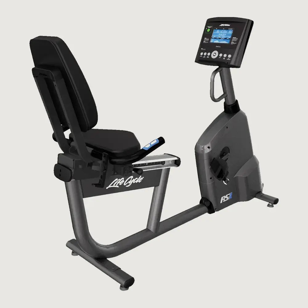 Life Fitness RS1 Recumbent Bike Base – Titanium Finish