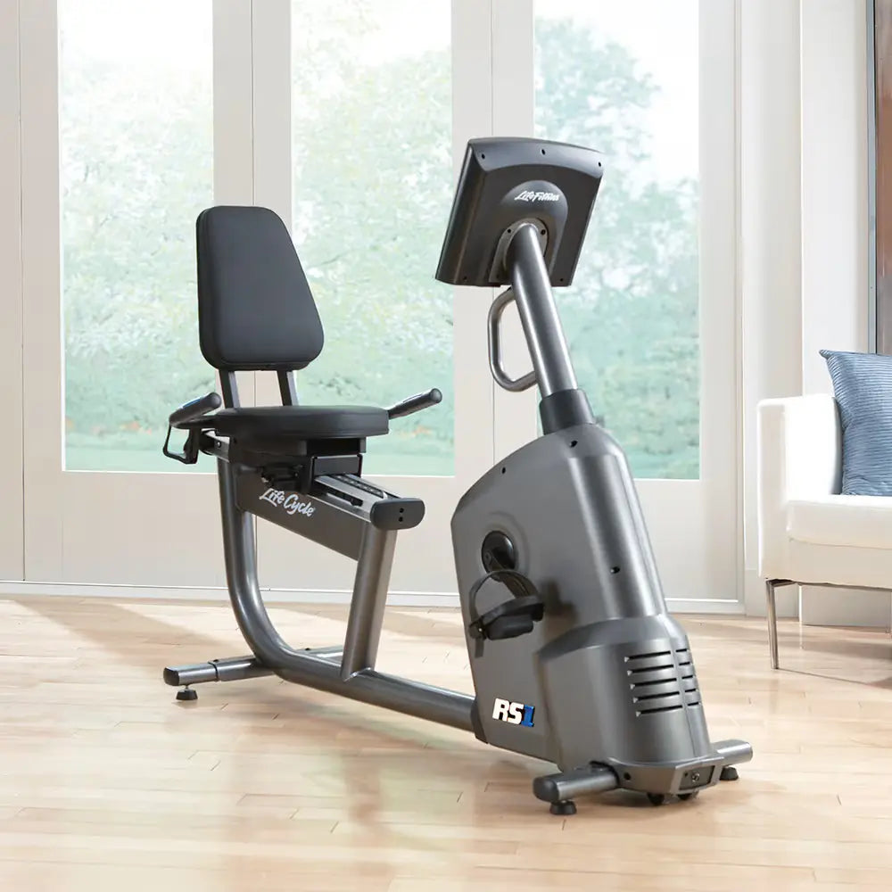 Life Fitness RS1 Recumbent Bike Base – Titanium Finish