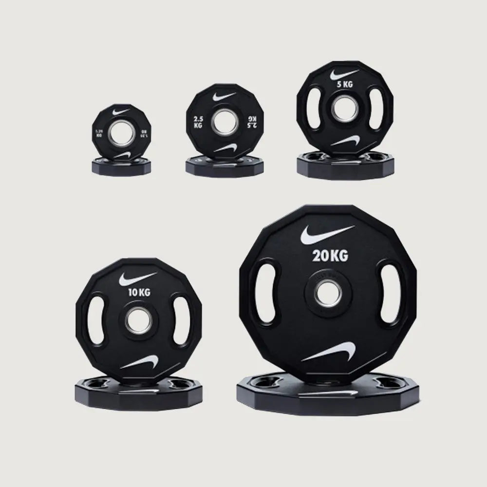 Nike Strength Pro Urethane Bumper Plates - Black / White