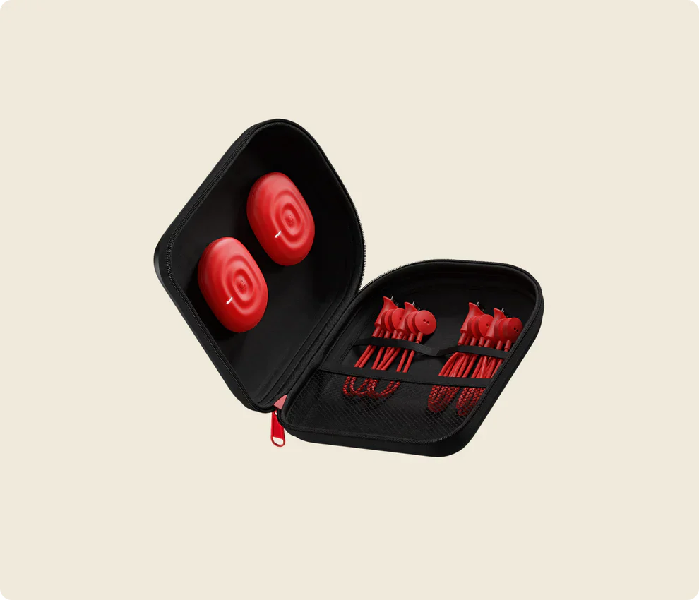 Therabody PowerDot 2.0 Duo - Red-The Racquet Shop-Shop Online in UAE, Saudi Arabia, Kuwait, Oman, Bahrain and Qatar