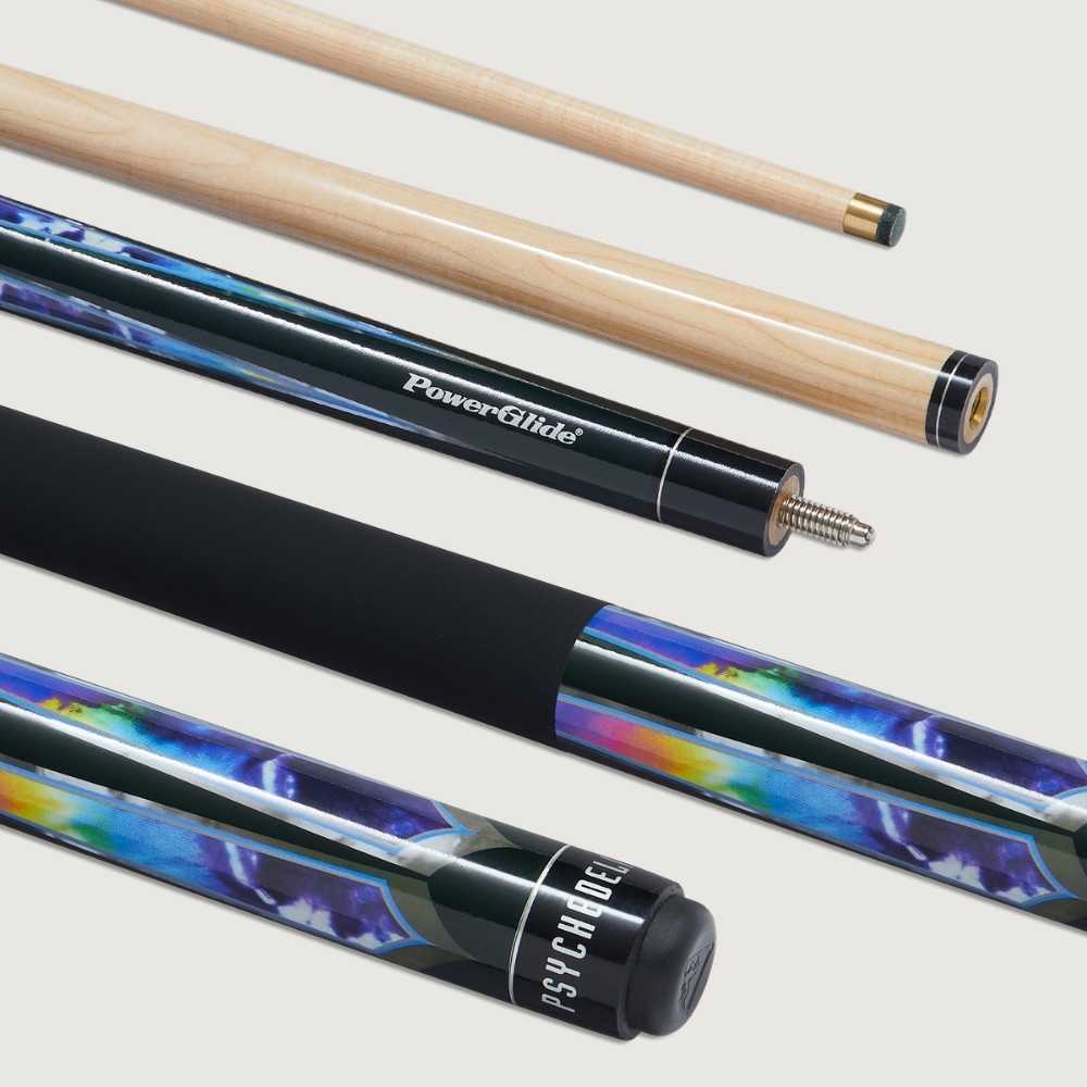 PowerGlide Psychedelic Pool Cue - 13mm