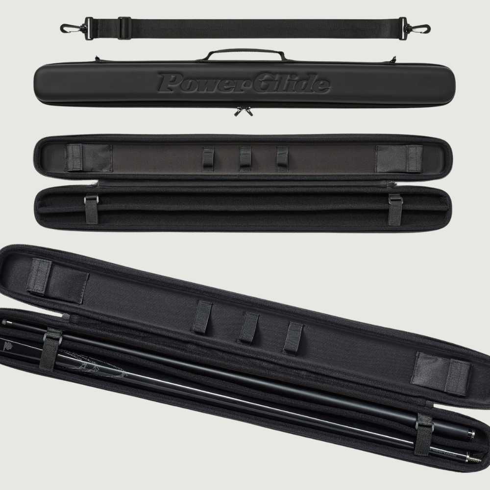 PowerGlide Fibreglass Snooker Cue and Svartur Case Set