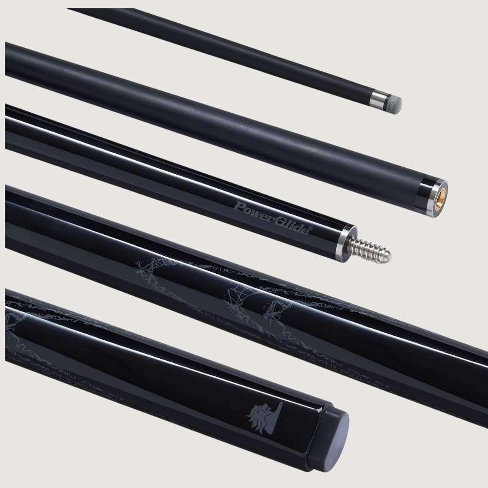 PowerGlide Fibreglass Snooker Cue and Svartur Case Set