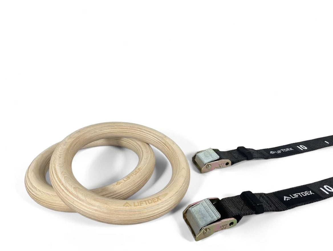 Liftdex Gymnastic Rings Wood 31.5mm