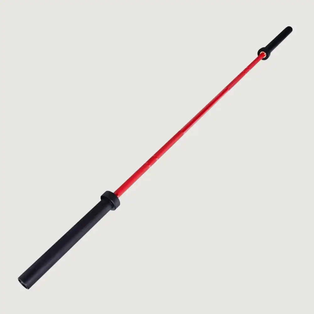 1441 Fitness 7 Ft Olympic Barbell with Collars - 20 Kg (Black/Red)