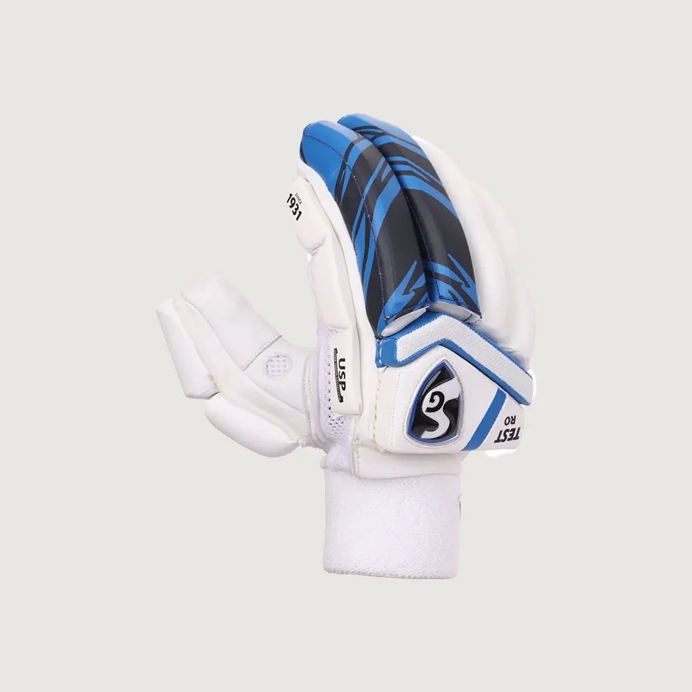 SG Test Blue LH Batting Gloves