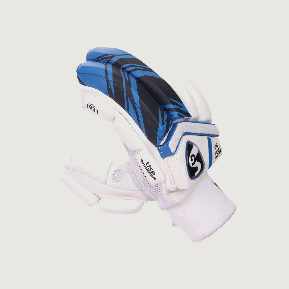SG Test Blue LH Batting Gloves
