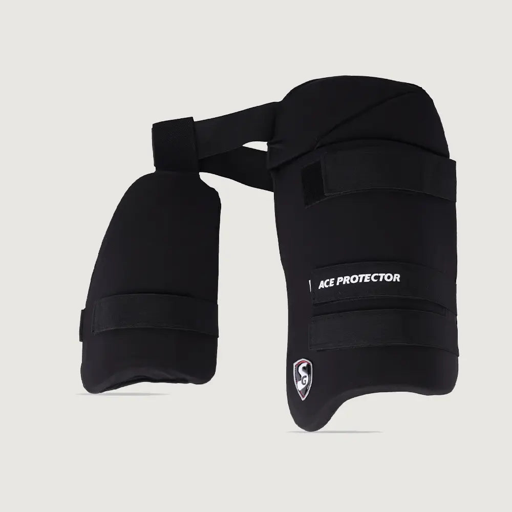 SG Combo Ace Protector Cricket Batting Thigh Pad (Black)