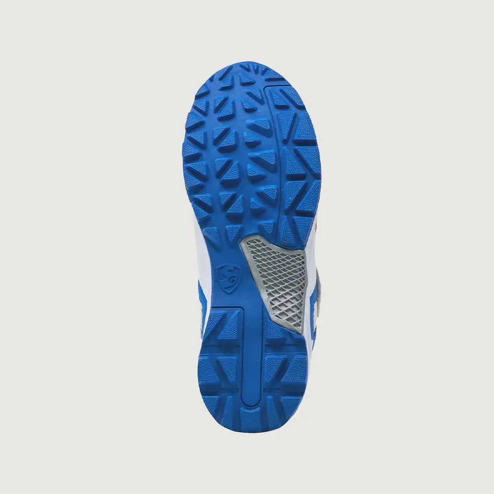 SG Century 6.0 Cricket Shoe - White/Royal Blue/Orange