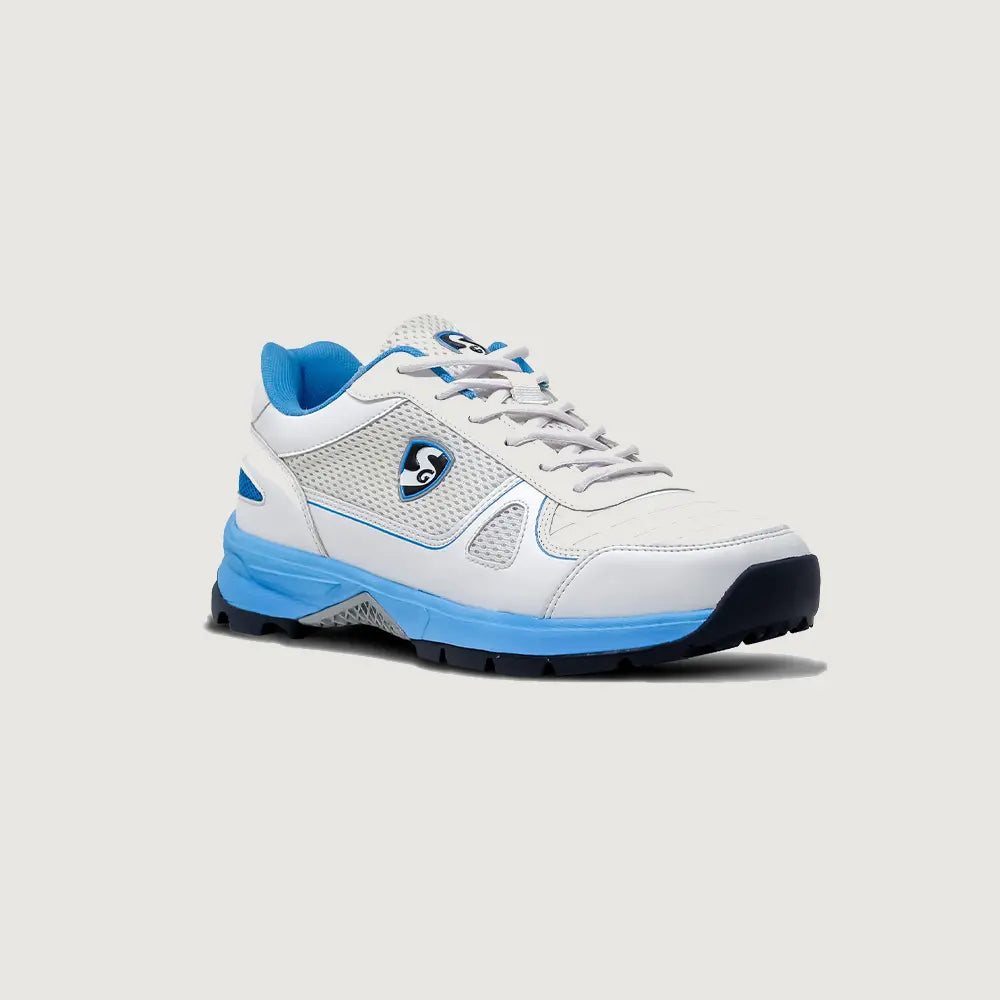 SG Scorer 6.0 Cricket Shoe - White/Aqua/Black