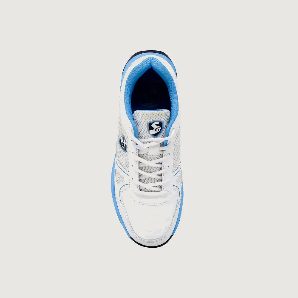 SG Scorer 6.0 Cricket Shoe - White/Aqua/Black