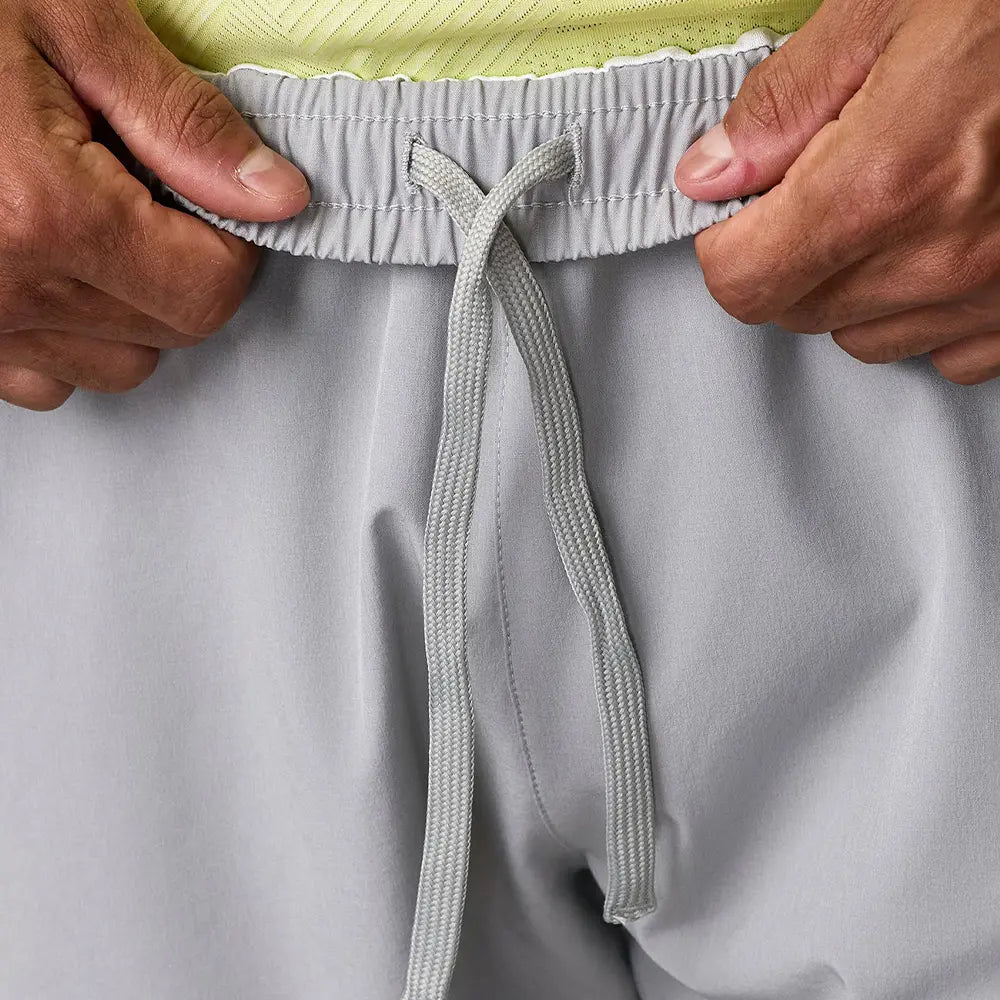 Gym King Geometric Knit Short - Urban Grey/Limelight