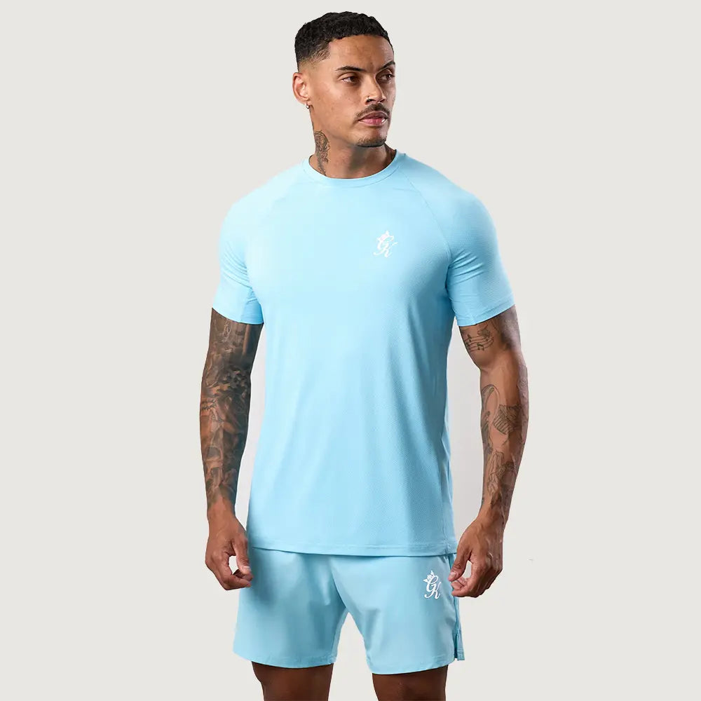 Gym King Energy Tee - Ibiza Blue