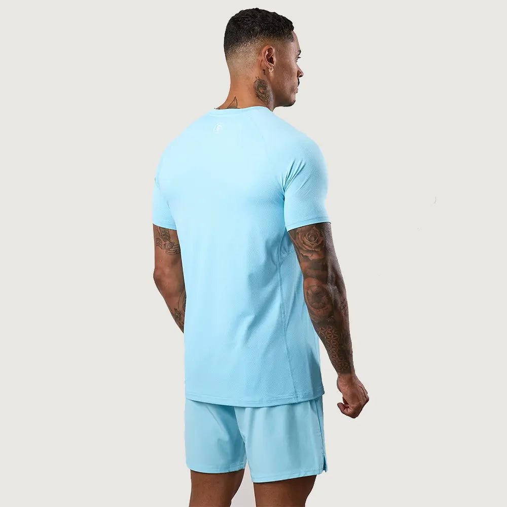 Gym King Energy Tee - Ibiza Blue