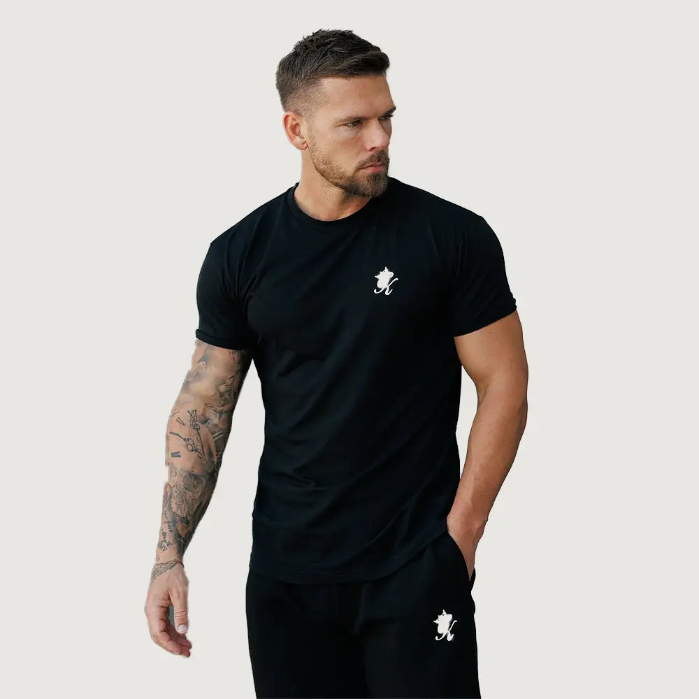 Gym King Fundamental Jersey Tee - Black
