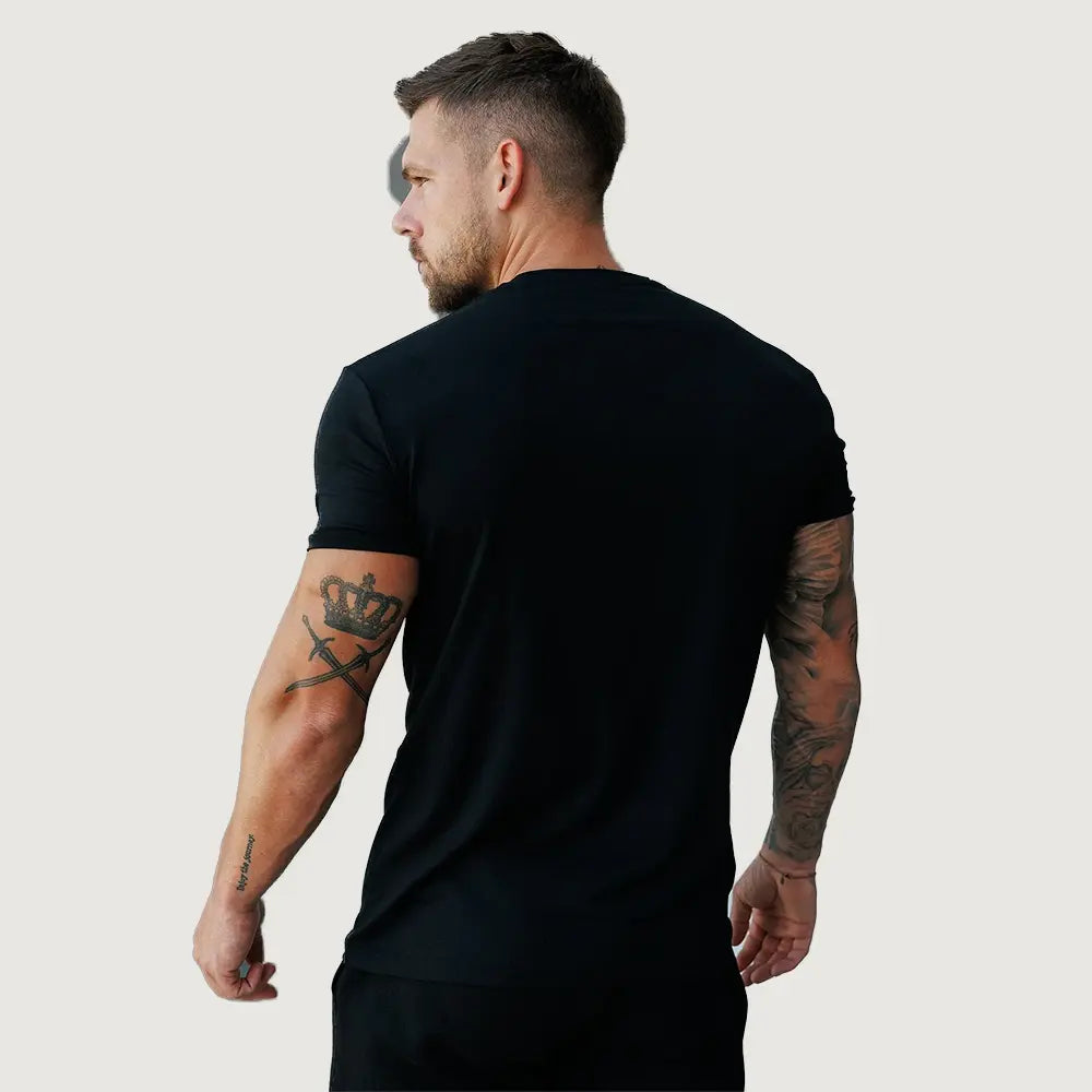 Gym King Fundamental Jersey Tee - Black