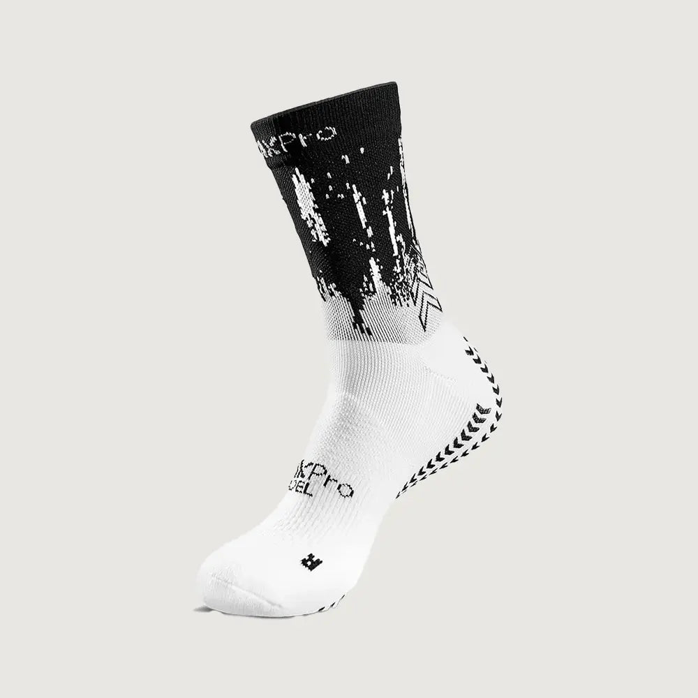 SOXPro Padel NL Grip Socks White-Black