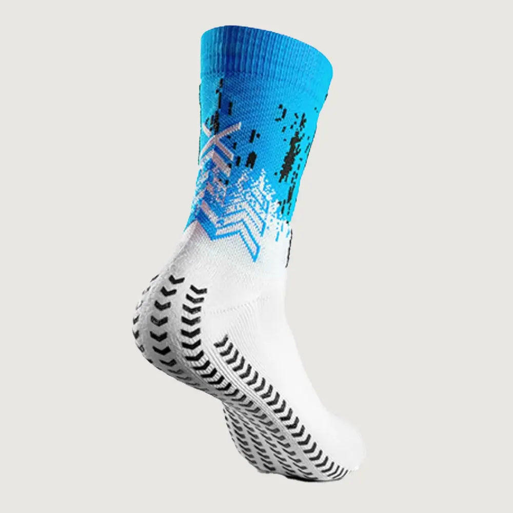 SOXPro Padel NL Grip Socks White-Sky Blue
