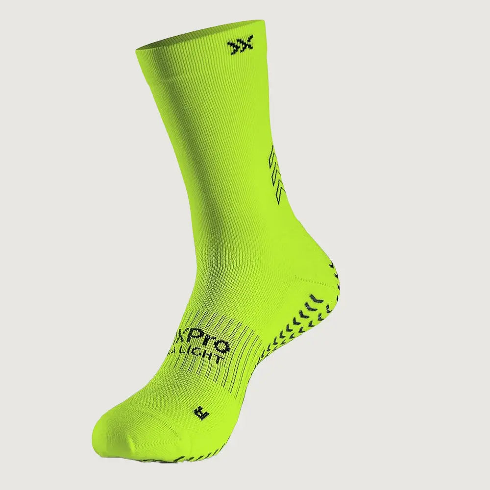 SOXPro Ultra Light Grip Socks - Fluo Yellow