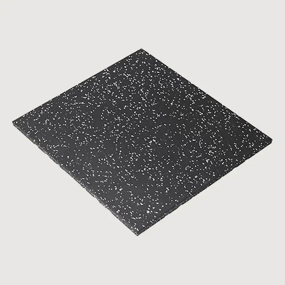 1441 Fitness Commercial Rubber Gym Flooring - 1m x 1m x 20mm - Speckled White