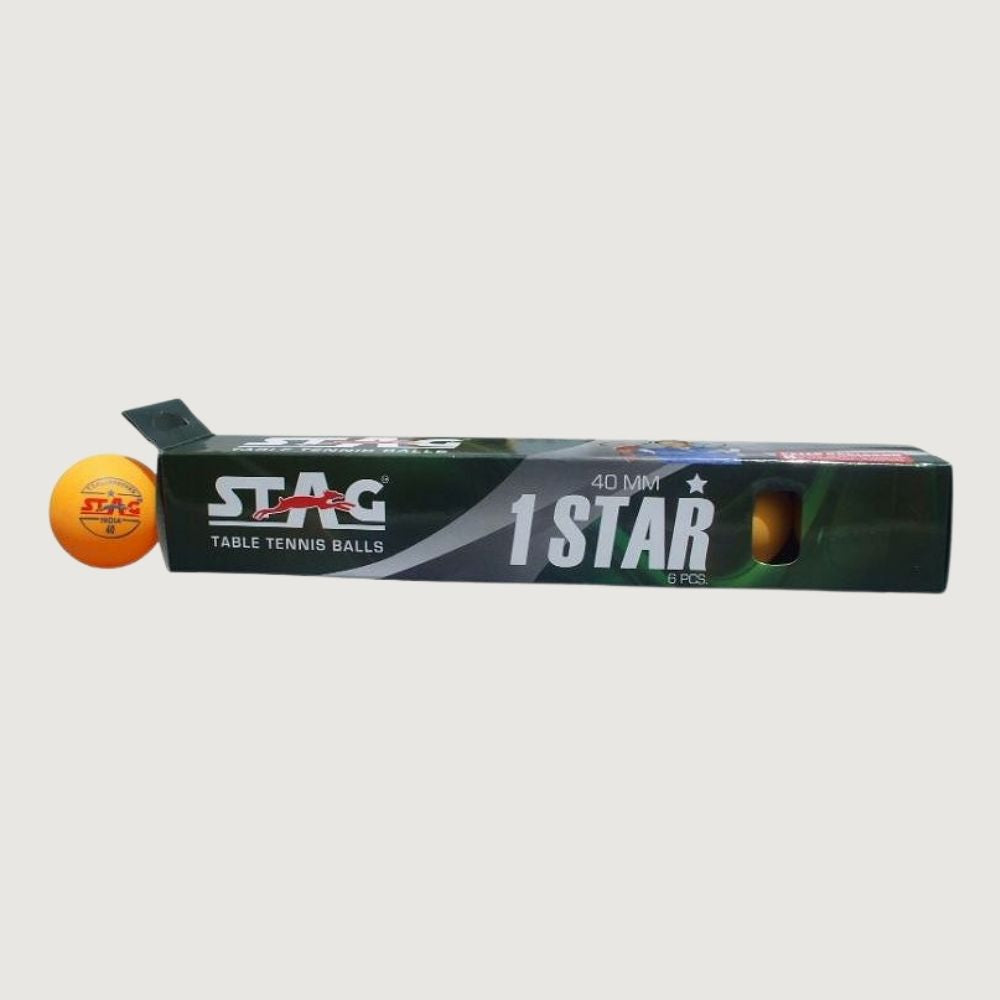 Stag Table Tennis Ball One Star - Pack Of 12