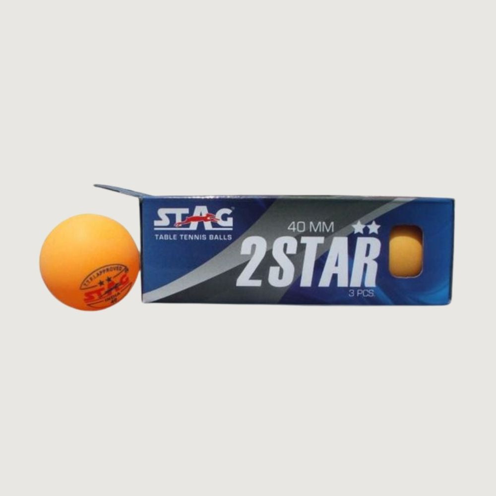Stag Table Tennis Ball Two Star - Pack Of 3