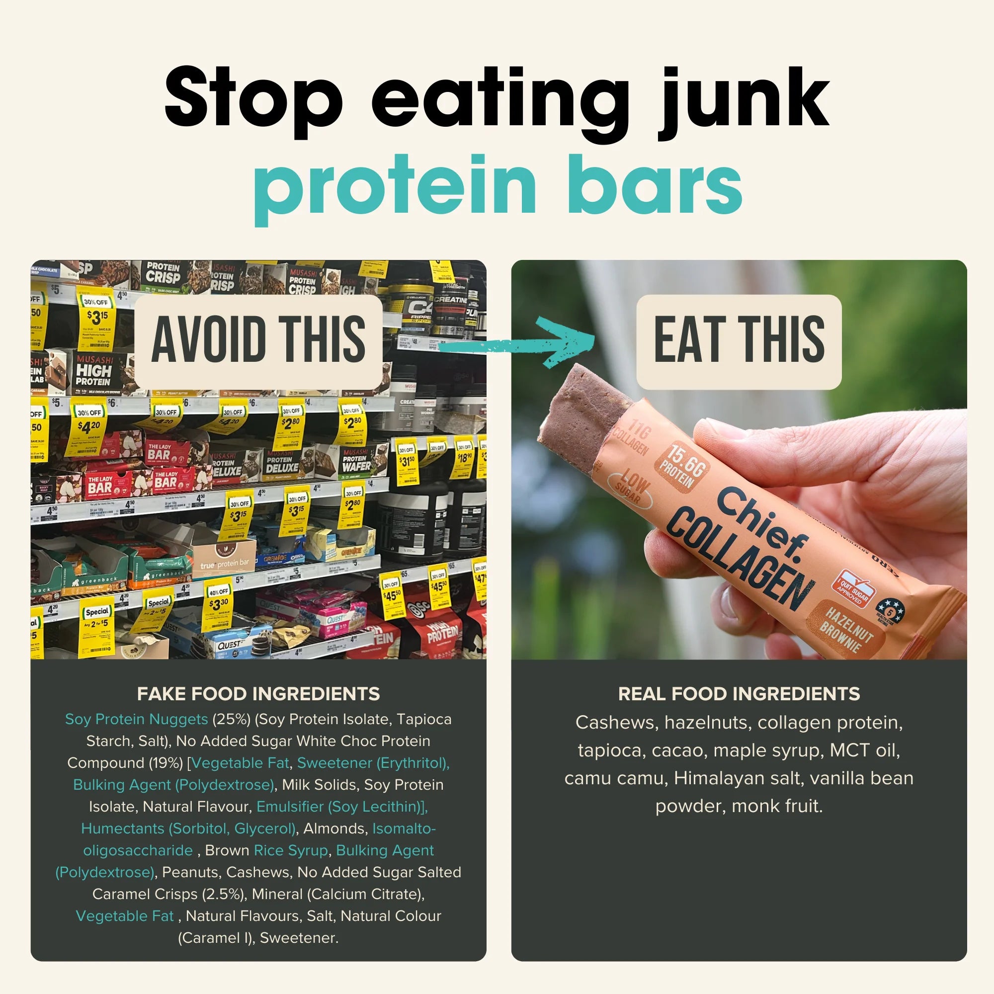 Chief Collagen Protein Bar