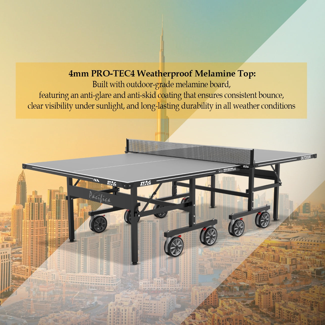 Stag Pacifica Outdoor Table Tennis Table