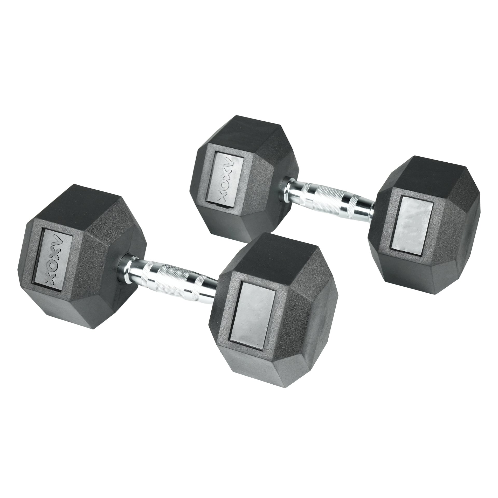 Axox Fitness Rubber Coated Hex Dumbbells