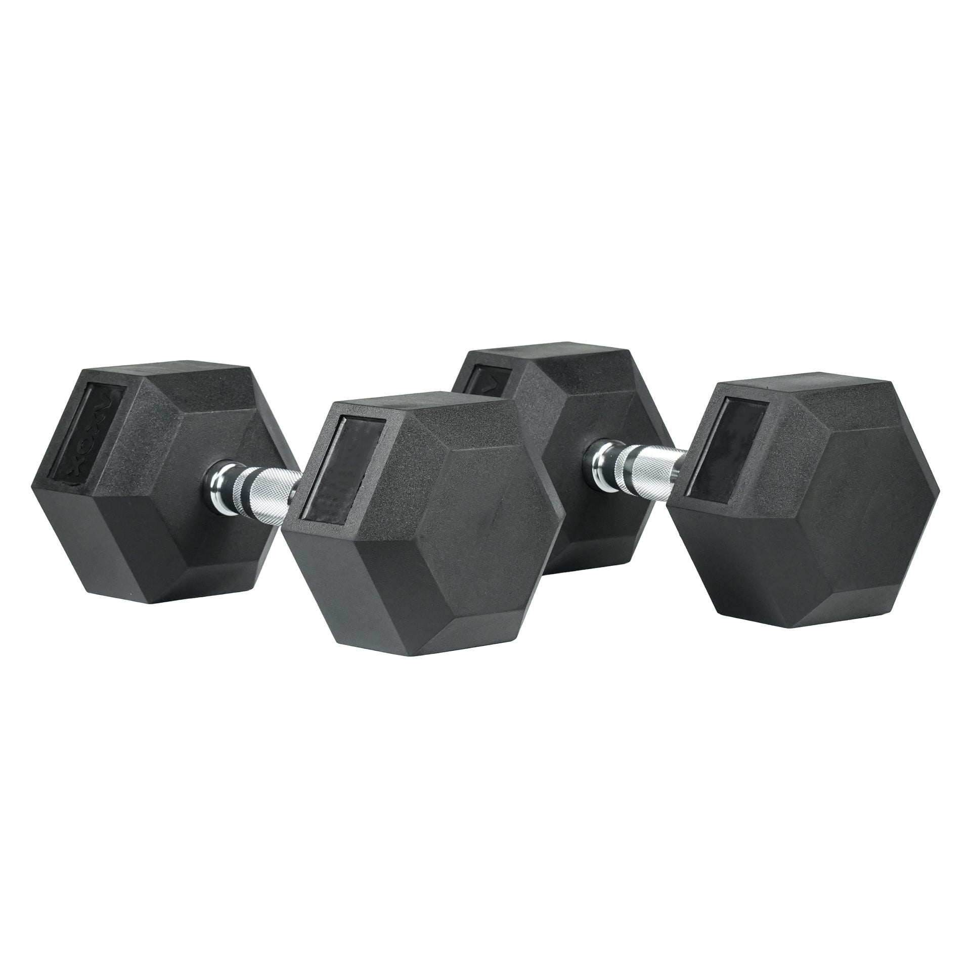 Axox Fitness Rubber Coated Hex Dumbbells