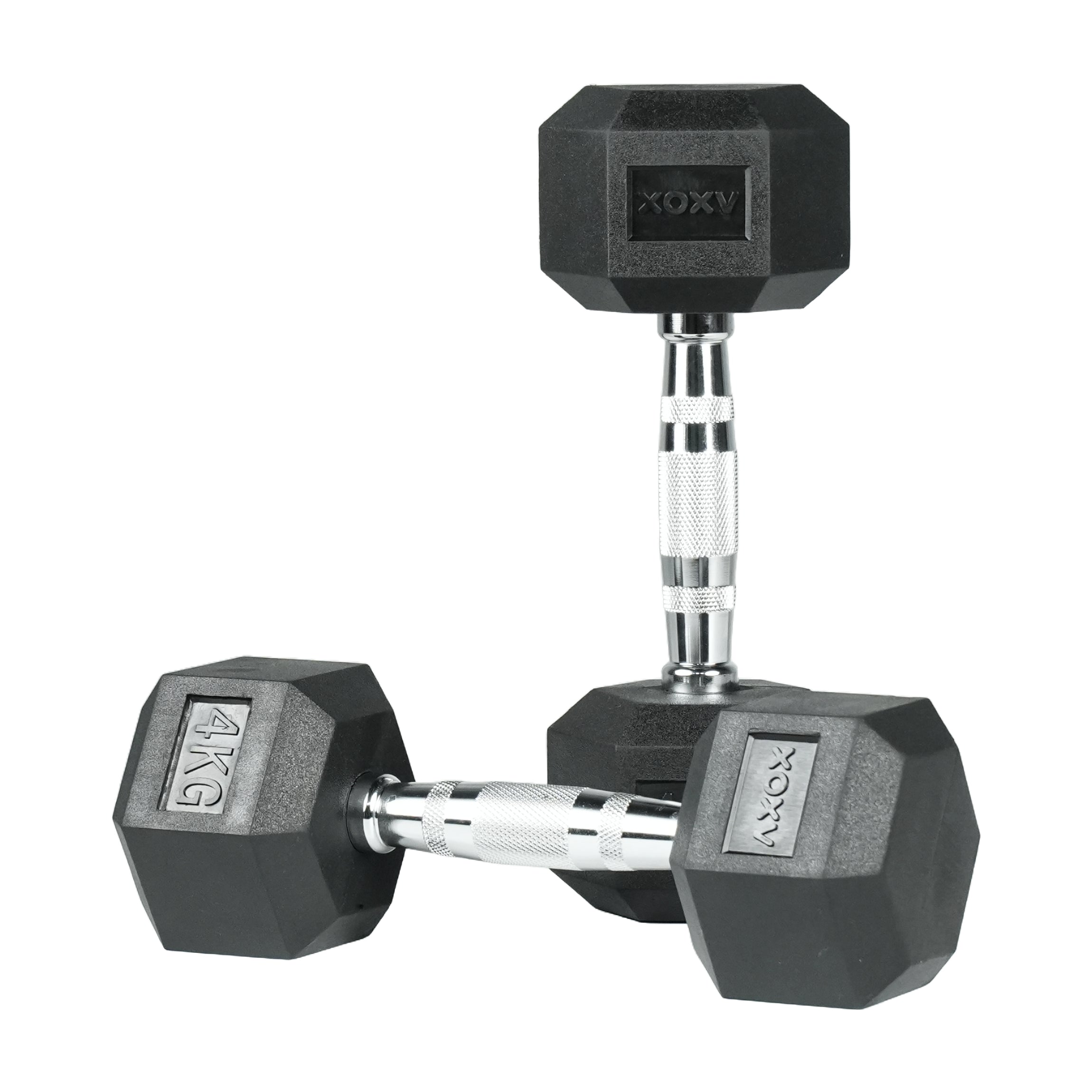 Axox Fitness Rubber Coated Hex Dumbbells