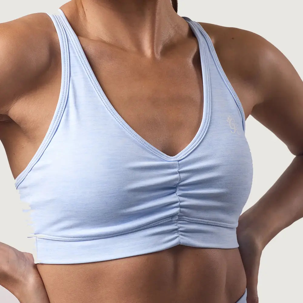 Gym King 365 Scrunch Bra - Hydrangea Blue Marl