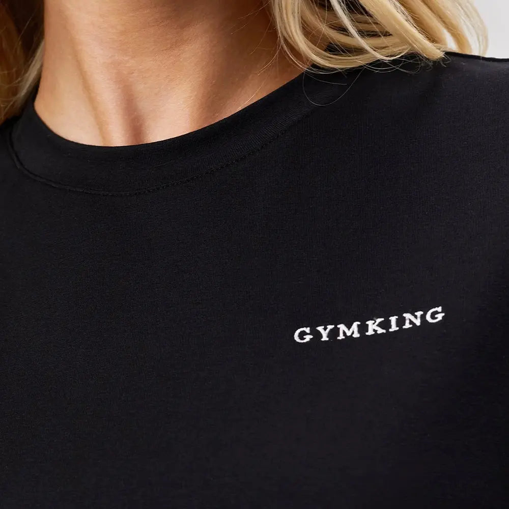 Gym King 365 Boyfriend Jersey Tee - Black