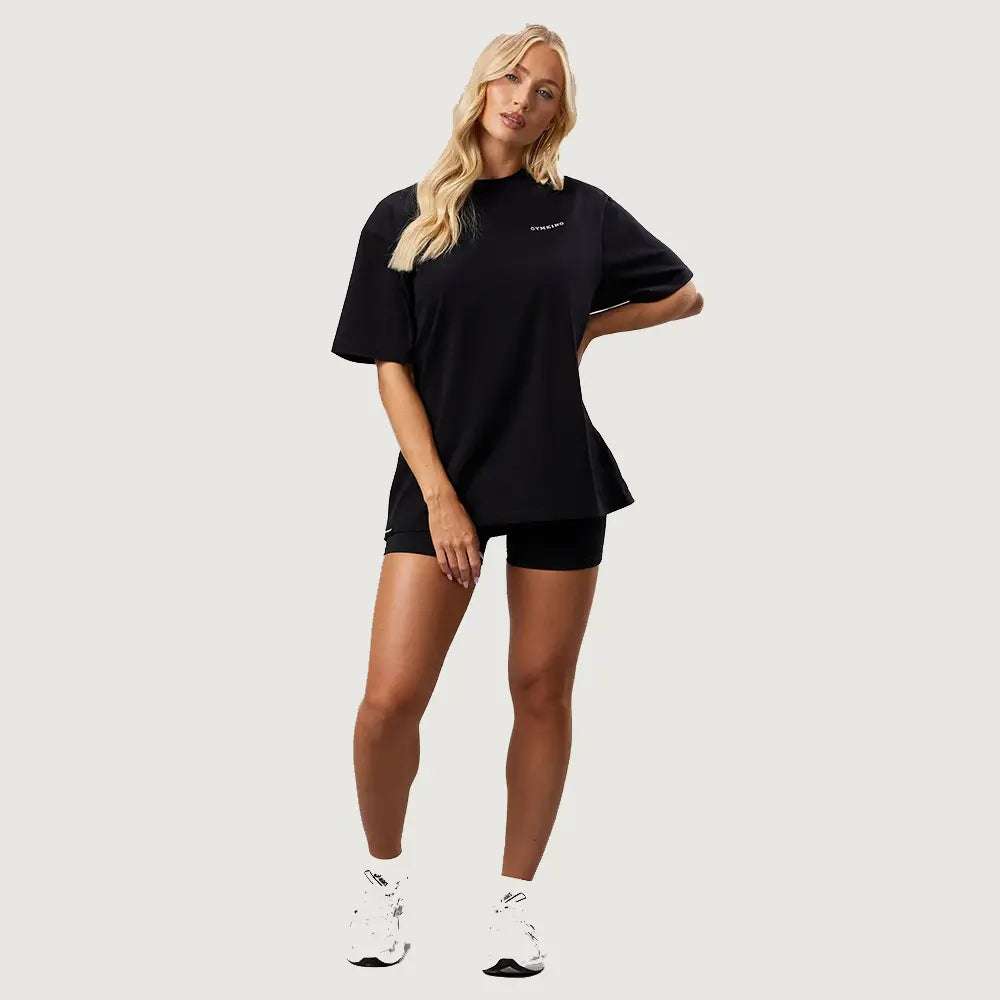 Gym King 365 Boyfriend Jersey Tee - Black