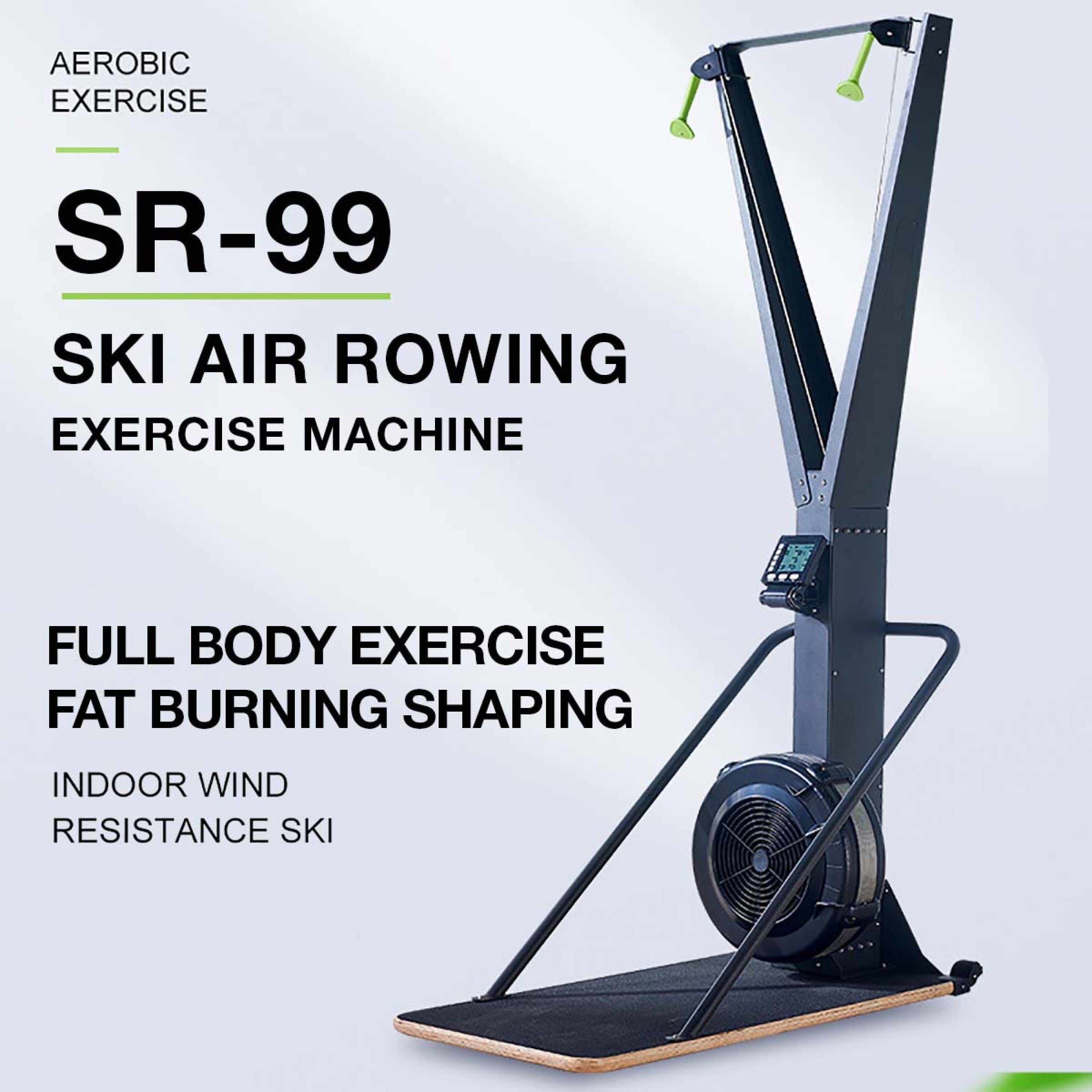 Sparnod Fitness SR-99 Ski Air Rowing Exercise Machine With Floor Stand