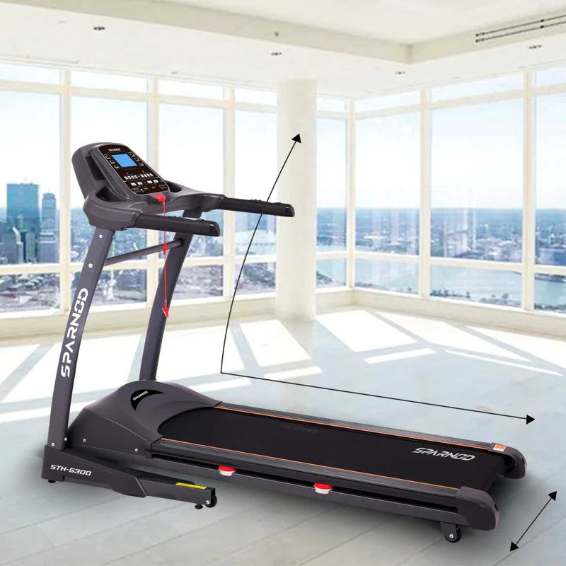 Sparnod Fitness STH-5300 Auto Incline Treadmill - 5.5HP