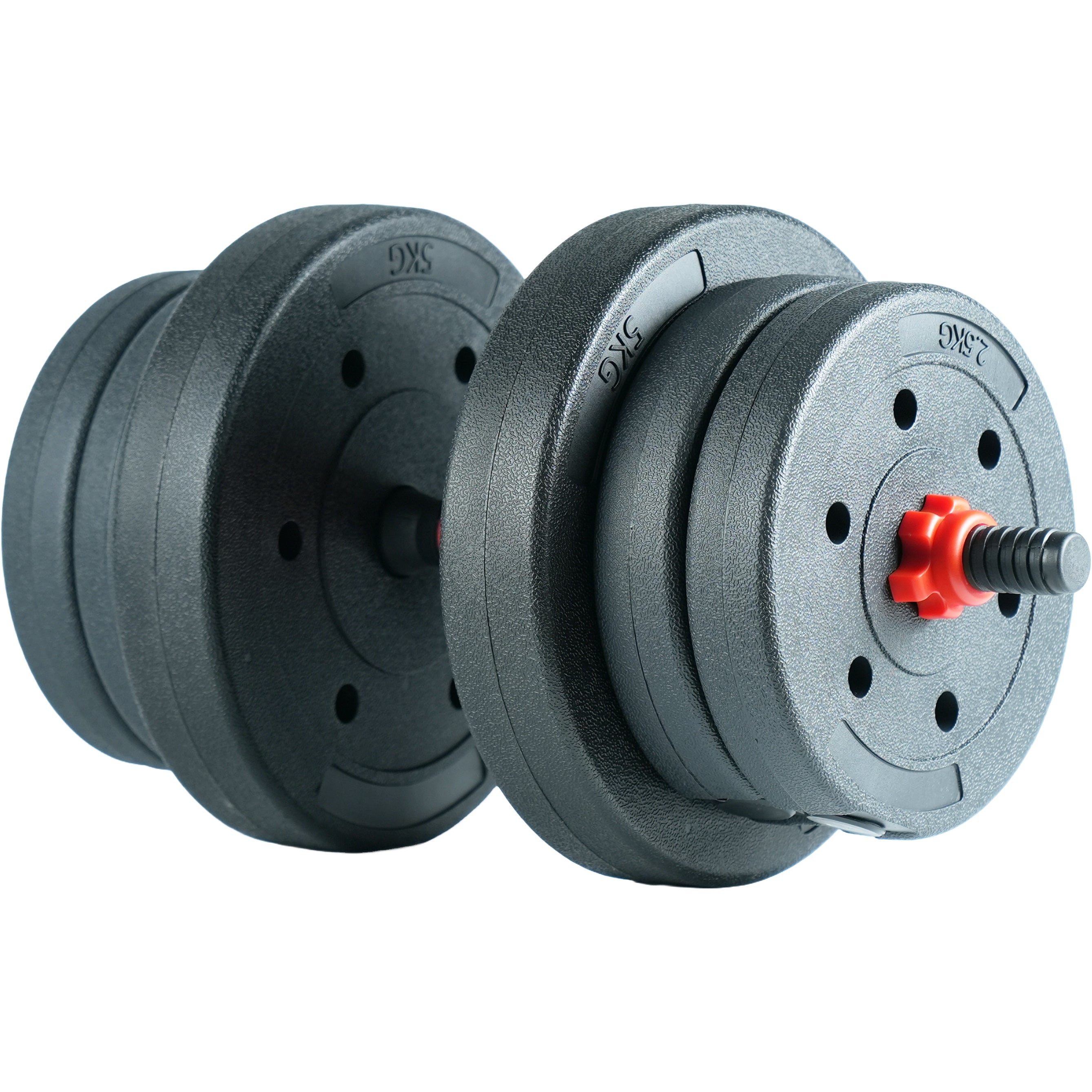 Axox Fitness Vinyl 2 in 1 Dumbbells & Bar Set