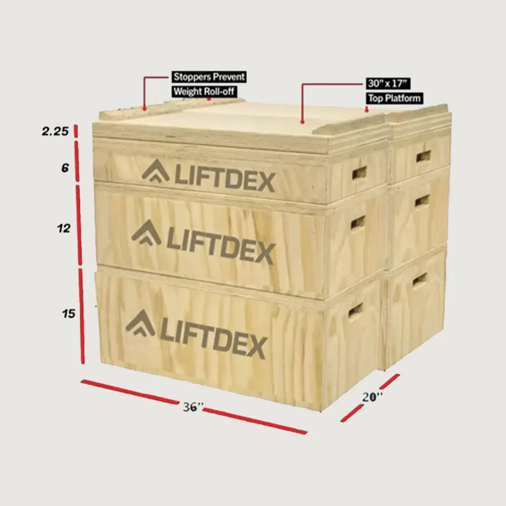 Liftdex Wooden Jerk Block - Set of 6