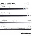 PowerGlide Emanate Carbon Pool Cue 13mm