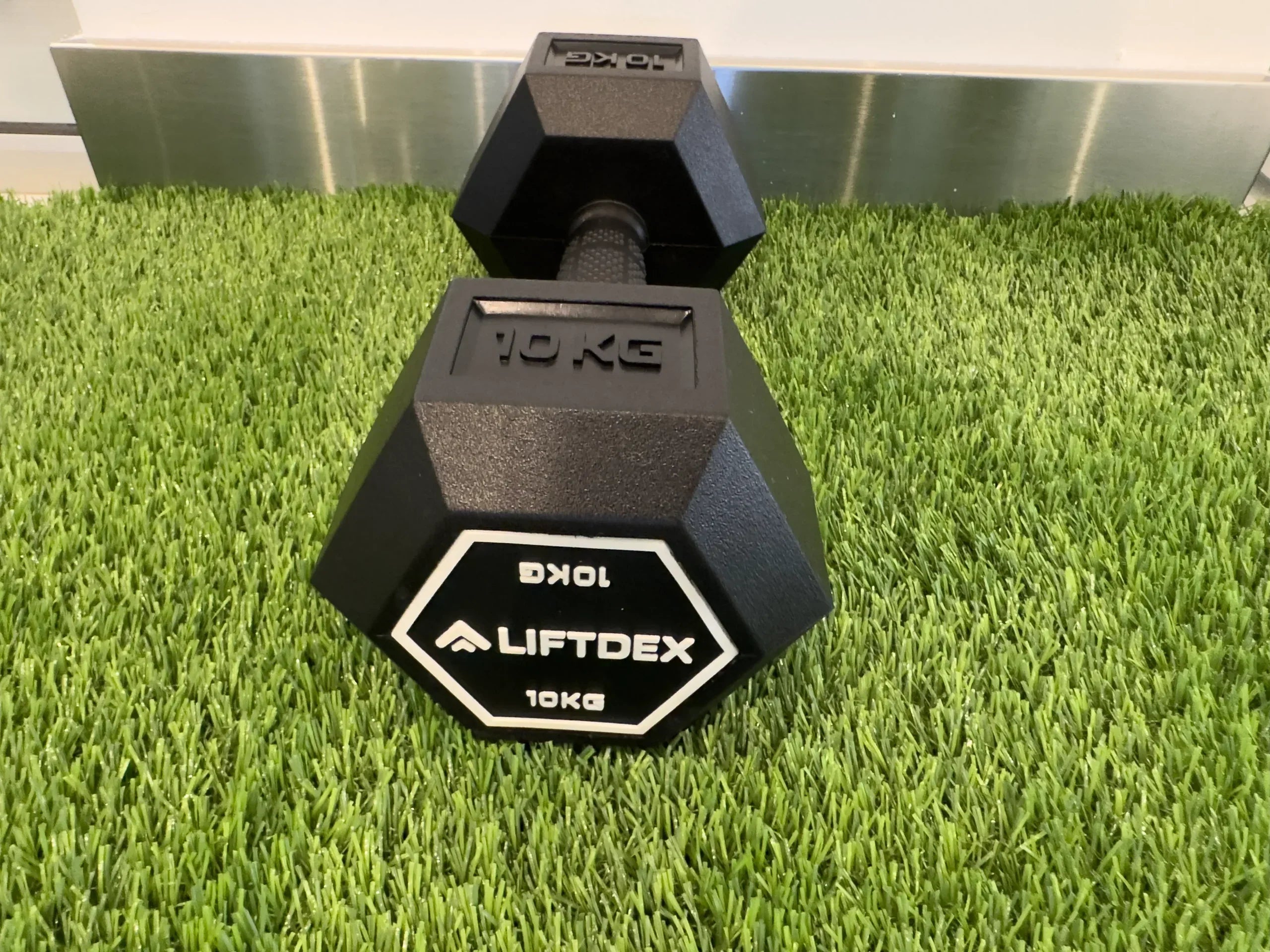 Liftdex Hexagonal Rubber-Coated Dumbbells