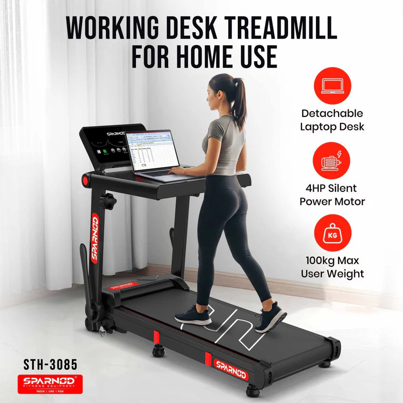 Sparnod Fitness STH-3085 Desk Treadmill - 4 HP