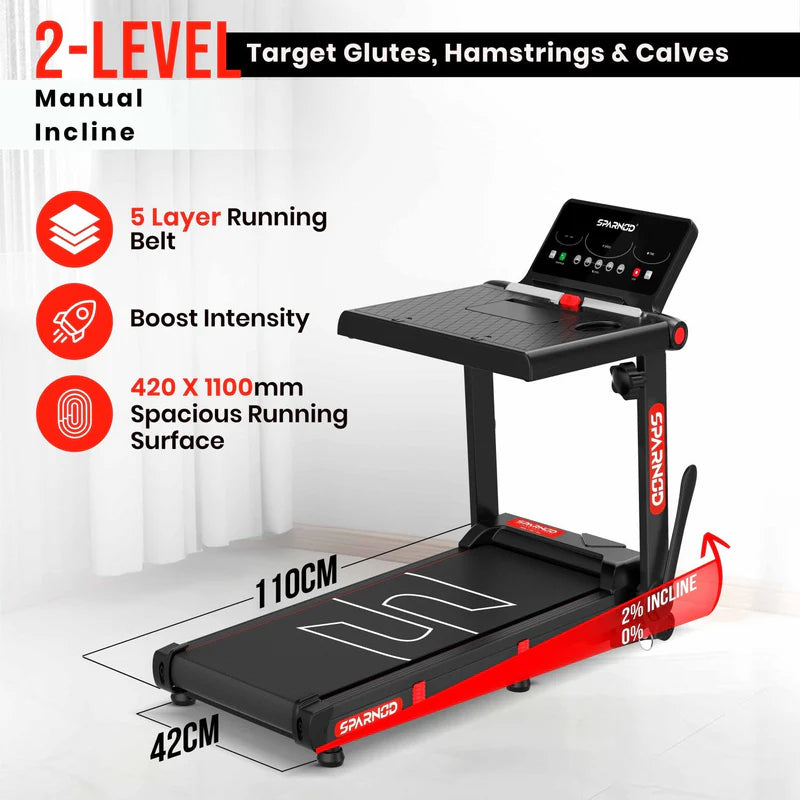 Sparnod Fitness STH-3085 Desk Treadmill - 4 HP