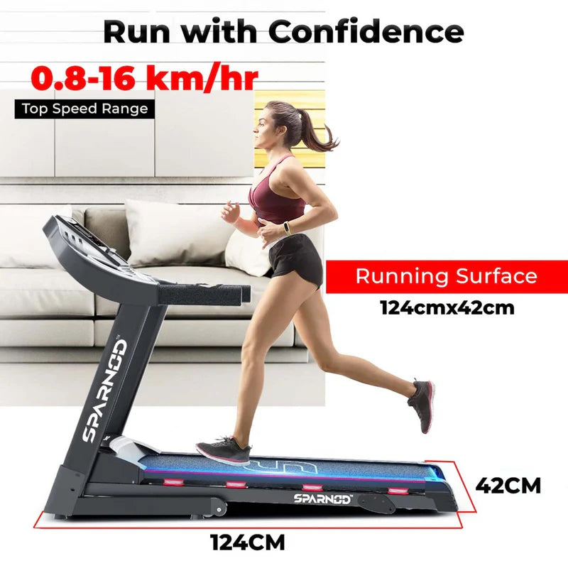 Sparnod Fitness STH-3200 Home Treadmill - 4 HP