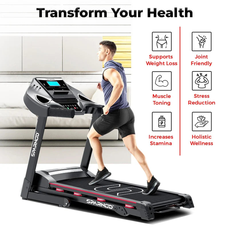 Sparnod Fitness STH-3200 Home Treadmill - 4 HP