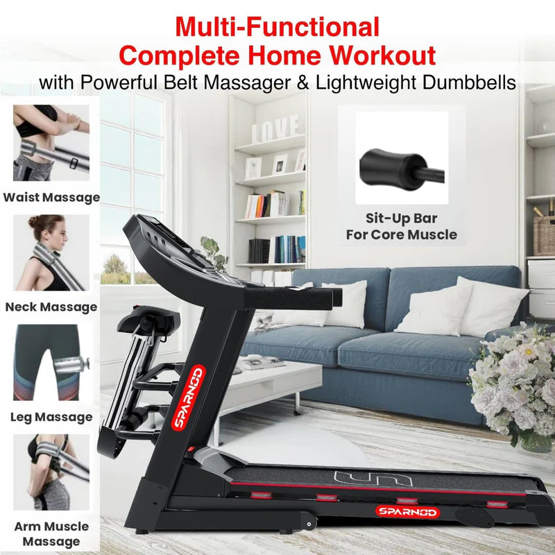 Sparnod Fitness STH-3500 Home Treadmill - 4 HP