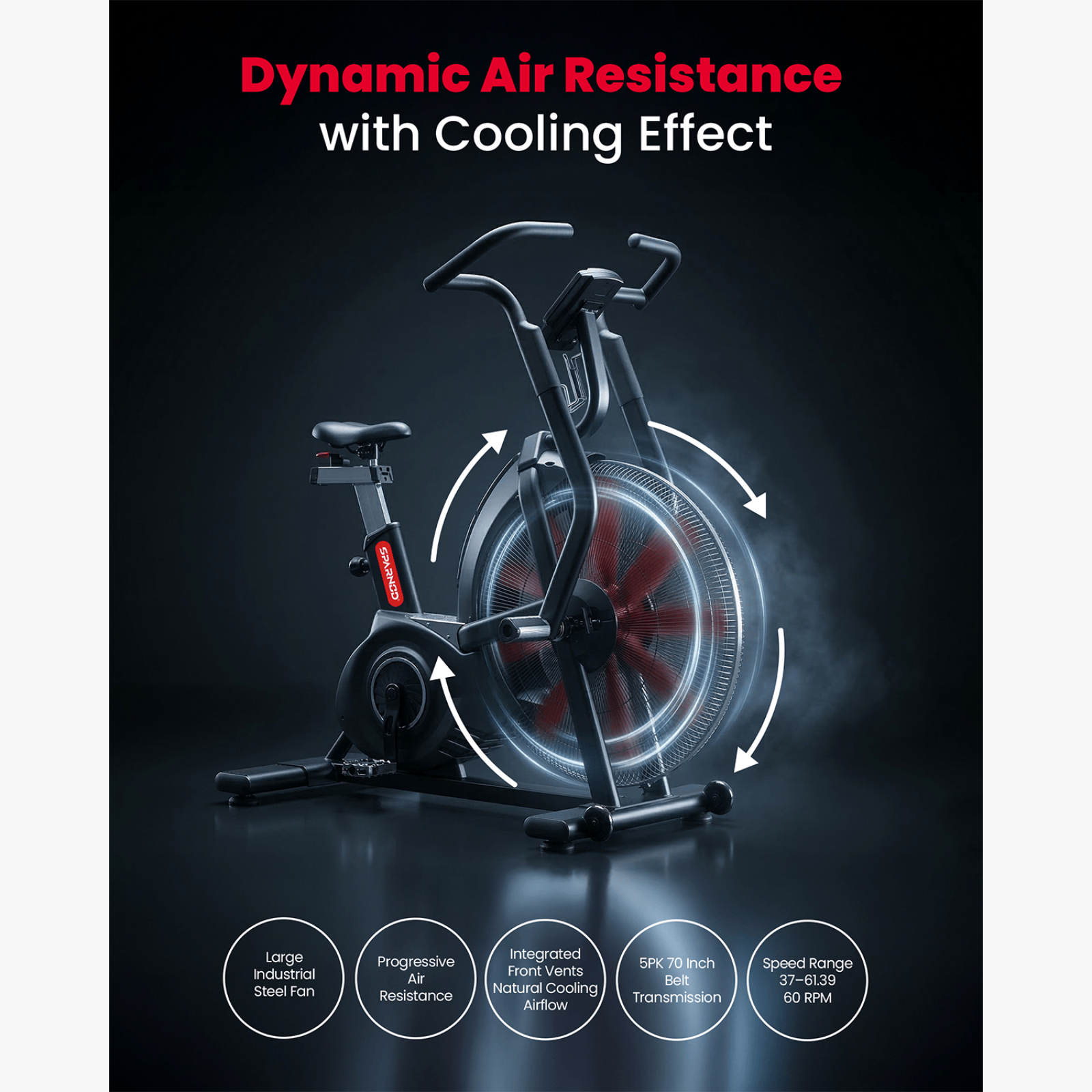 Sparnod Fitness SAB-13 Commercial Air Bike