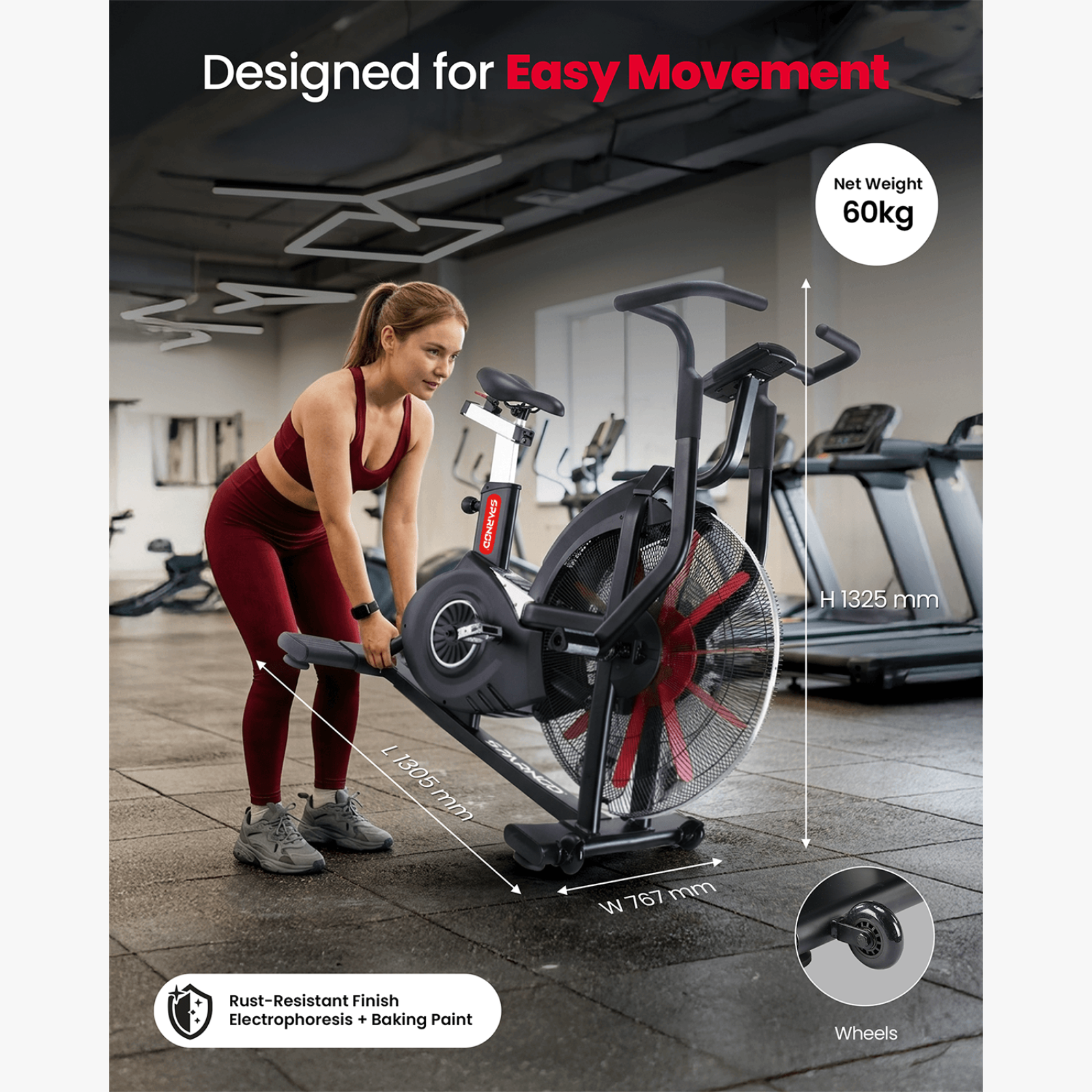 Sparnod Fitness SAB-13 Commercial Air Bike