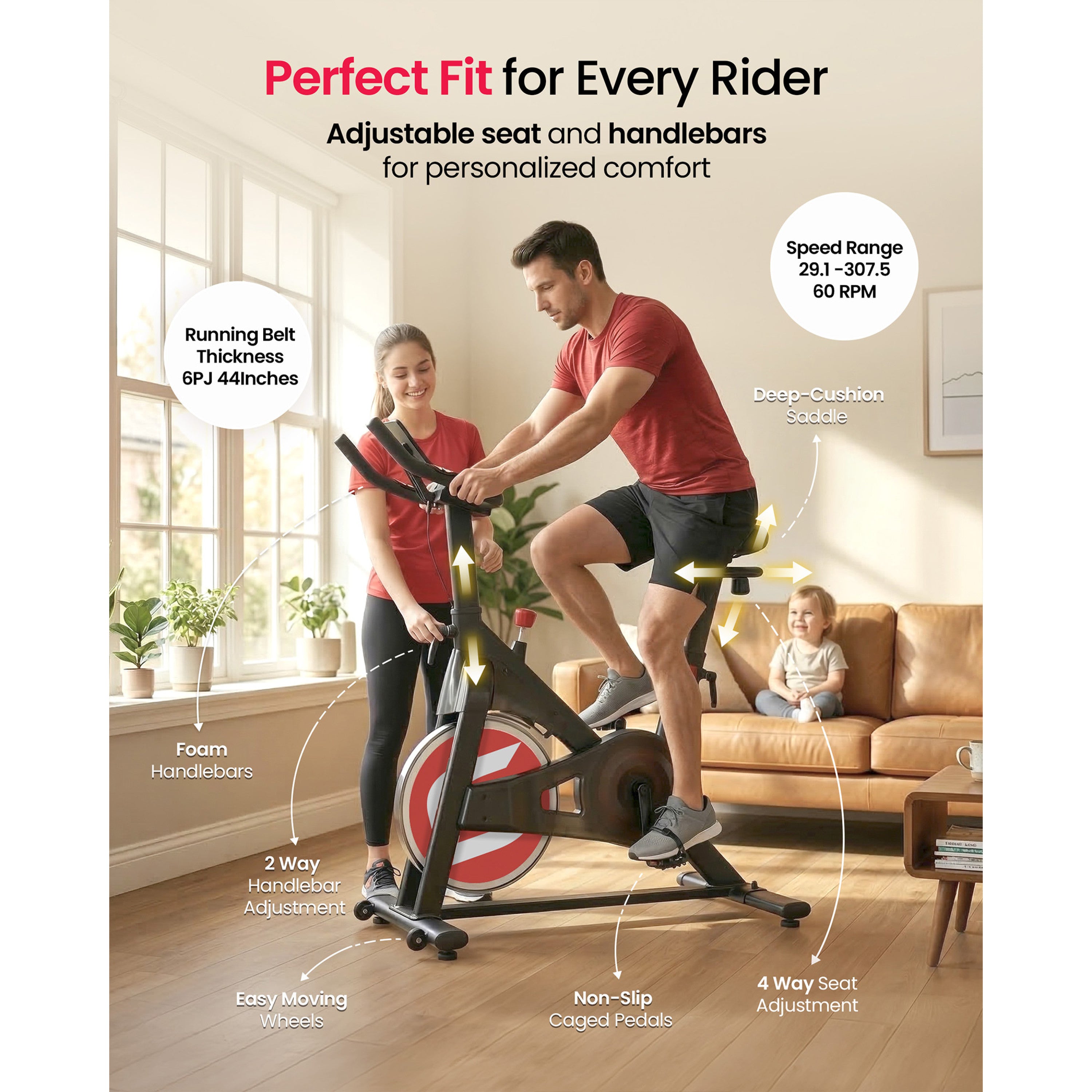 Sparnod Fitness SSB-10N Magnetic Spin Bike